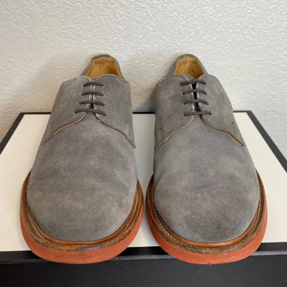 Mark McNairy New Amsterdam Derby Grey Suede Shoes Men's 11 US‎ Made in England